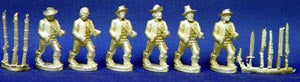 Infantry Advancing w/Assorted Heads & Weapons