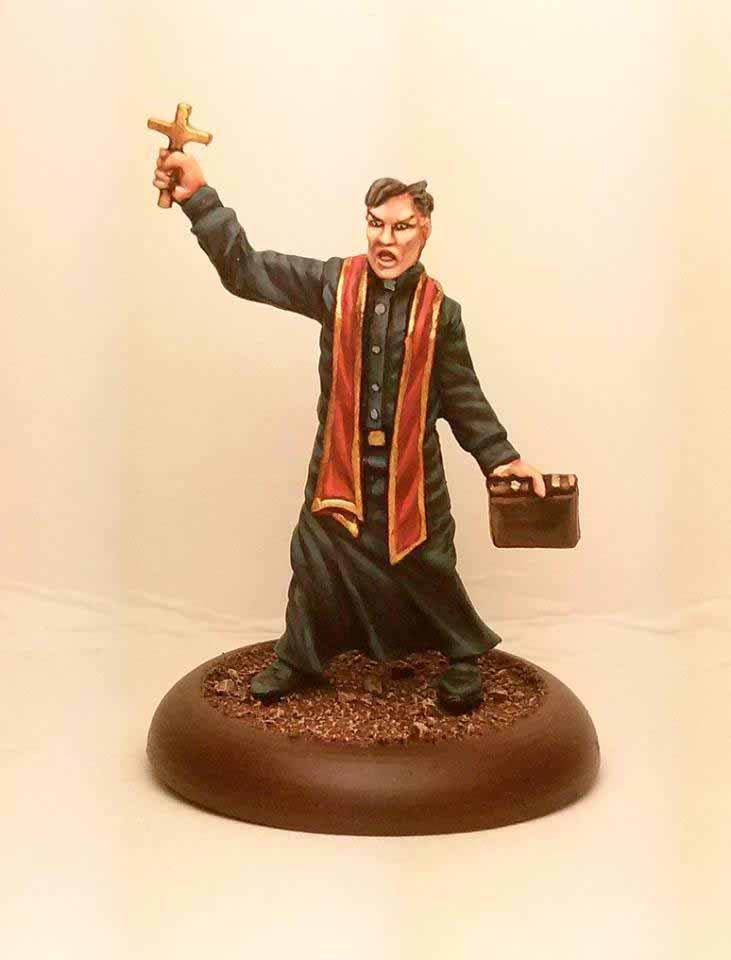 Praying priest