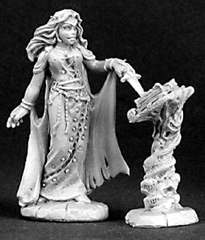 Female Necromancer and Tome