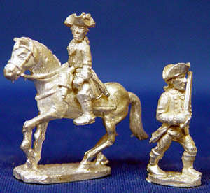 General Wolfe on Horseback & Colonel Washington (foot)