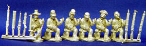 Infantry Kneeling w/Assorted Heads & Weapons